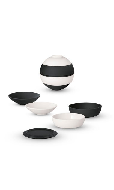 Zestaw naczyń Iconic La petite Boule Black - White Signature Villeroy - Boch-1.jpg