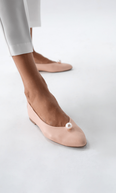 BALERINY DAFNE PERŁA PINK