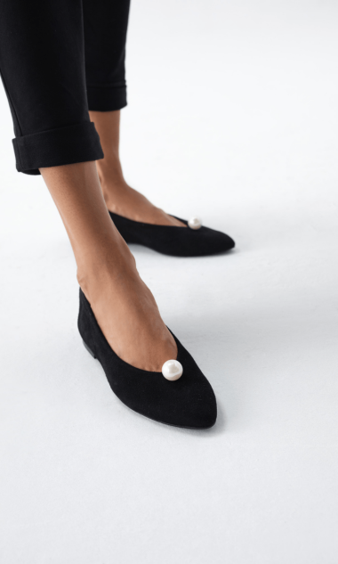 BALERINY DAFNE PERŁA BLACK