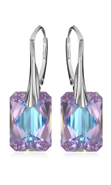 Srebrne Eleganckie Kolczyki Vitrail Light 925