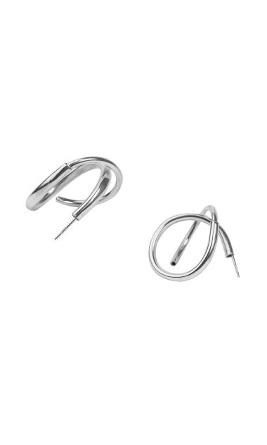 Kolczyki Ecliss Double Hoops Silver