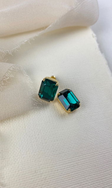 Kolczyki Milo emerald