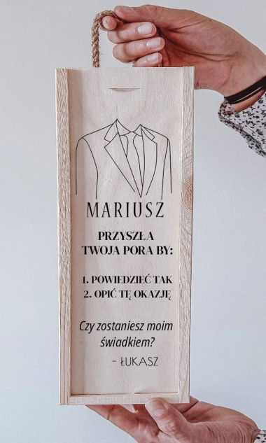Skrzynka na Wino dla NIEGO - Garniak