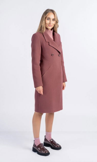 Płaszcz DOROTA bordowy 36