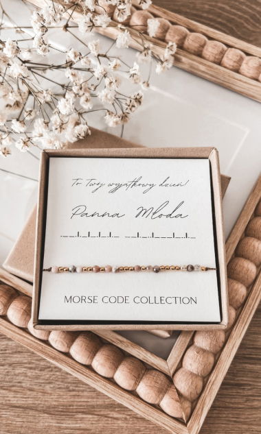 Bransoletka Panna Młoda Morse Code Collection