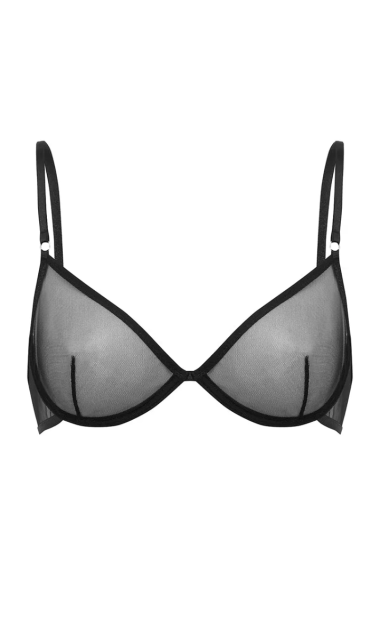 Czarny gładki stanik Anais Black 65C