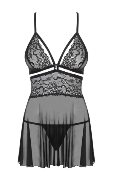 838-BAB-1 babydoll i stringi Obsessive