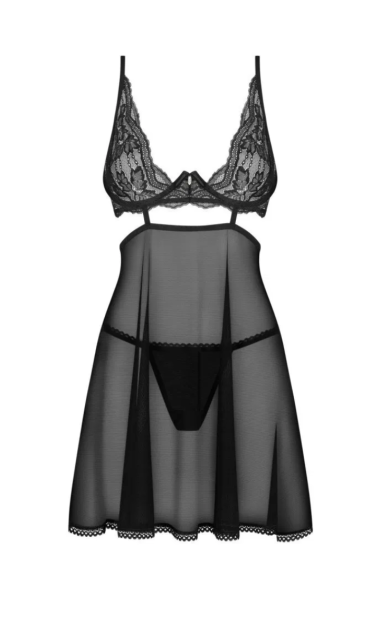 Nutris babydoll i stringi Obsessive - Babydoll