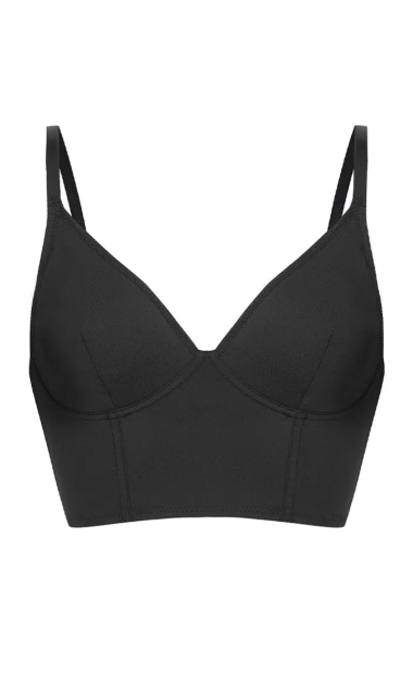 Czarny gorsetowy top Charlotte