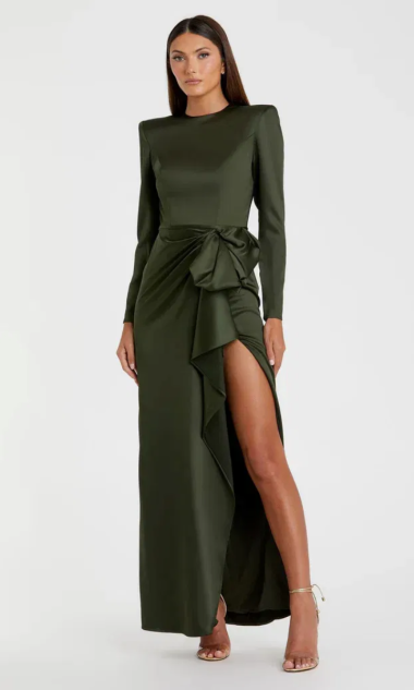 Suknia MAXIMA double green Mademoiselle