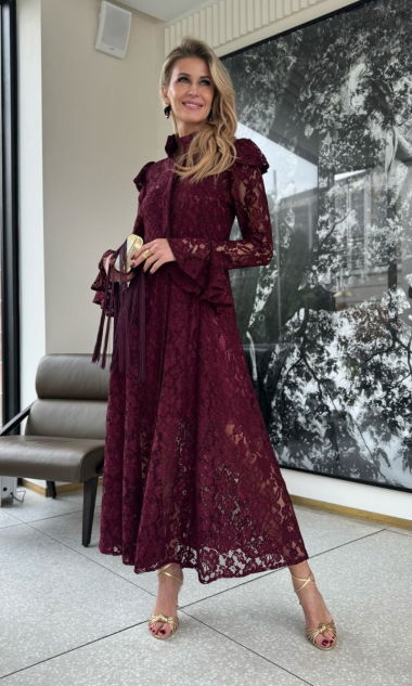 Sukienka bordo LUNA