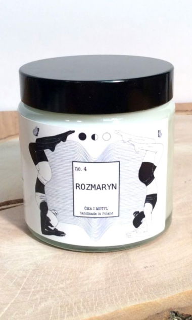 Świeca sojowa - rozmaryn - 120 ml