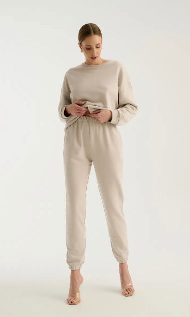 Spodnie Dresowe Teddy Beige XS/S