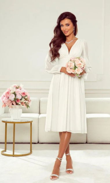 Sukienka LAURA - Ecru 46