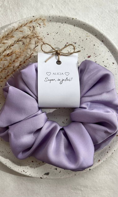 Scrunchie wieczór panieński team bride wzór 1