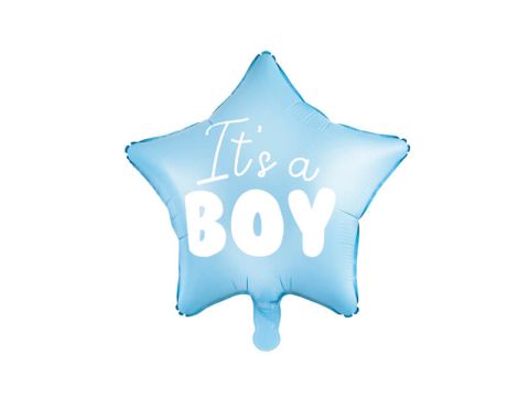Balon foliowy gwiazdka niebieski It's a boy, 48 cm
