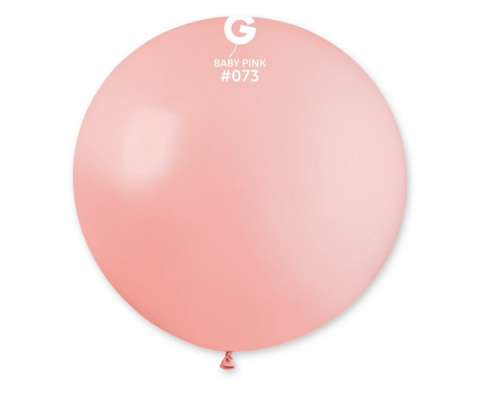 Balon kula pudrowy różowy pastelowy, 80 cm