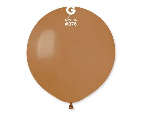 Balon pastelowy brązowy kawowy, 48 cm