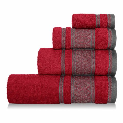 Czerwony Ręcznik 100x150 PANAMA 100% bawełna