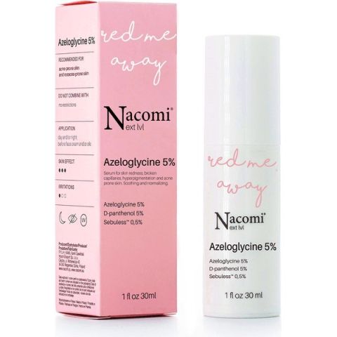 Next level - Kojące serum dla cery naczynkowej - Azeloglicyna 5% + witamina B6, 30 ml Nacomi