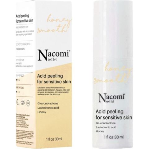 Next level - Peeling kwasowy dla skóry wrażliwej, 30 ml Nacomi