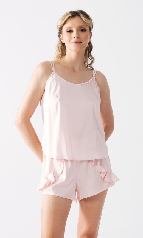 Różowa piżama na ramiączkach _M/L