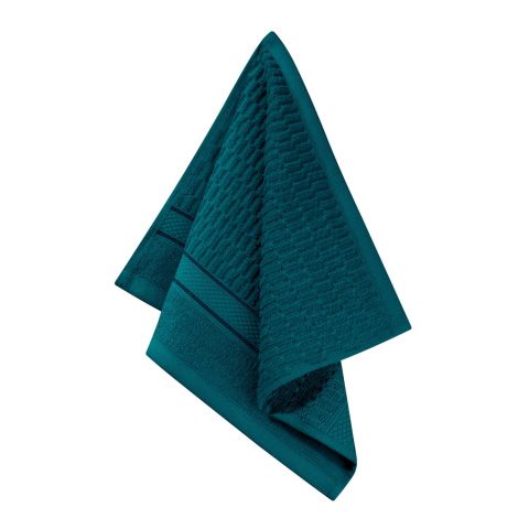Turkusowy Ręcznik Welurowy 30x30 PERU 100% bawełna