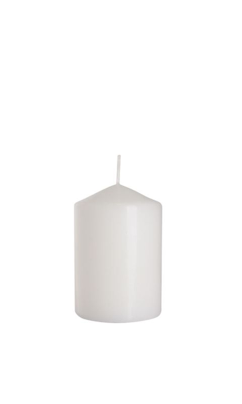Klasyczna biała świeca na stół  44h wys. 10cm