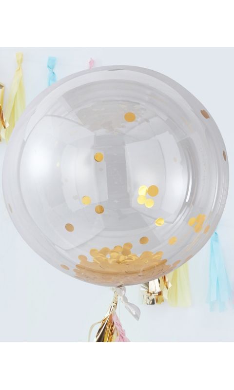 Balony Gigant Gold Confetti