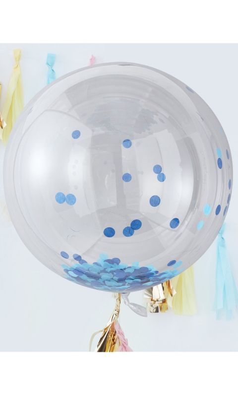 Balony Gigant Blue Confetti