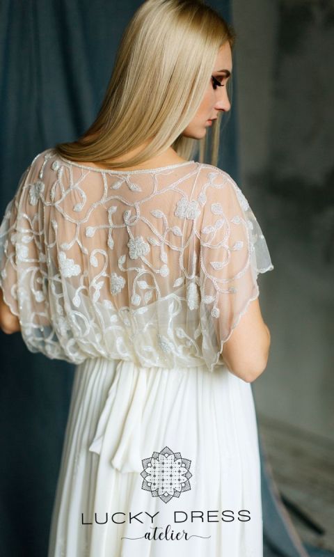 Dwuczęściowa suknia ślubna ivory - Miriam