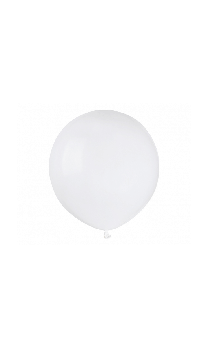 Balon biały pastelowy, 48 cm