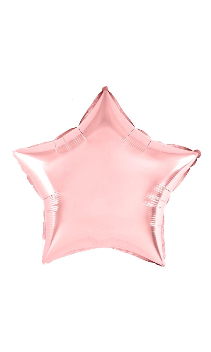 Balon foliowy gwiazda różowe złoto, 45 cm