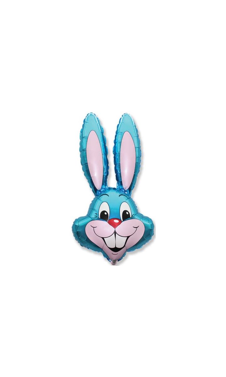 Balon foliowy królik niebieski, 60 cm