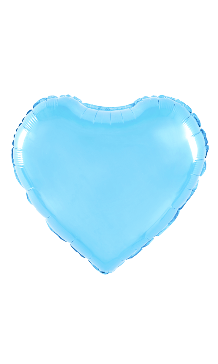 Balon foliowy serce niebieskie, 45 cm