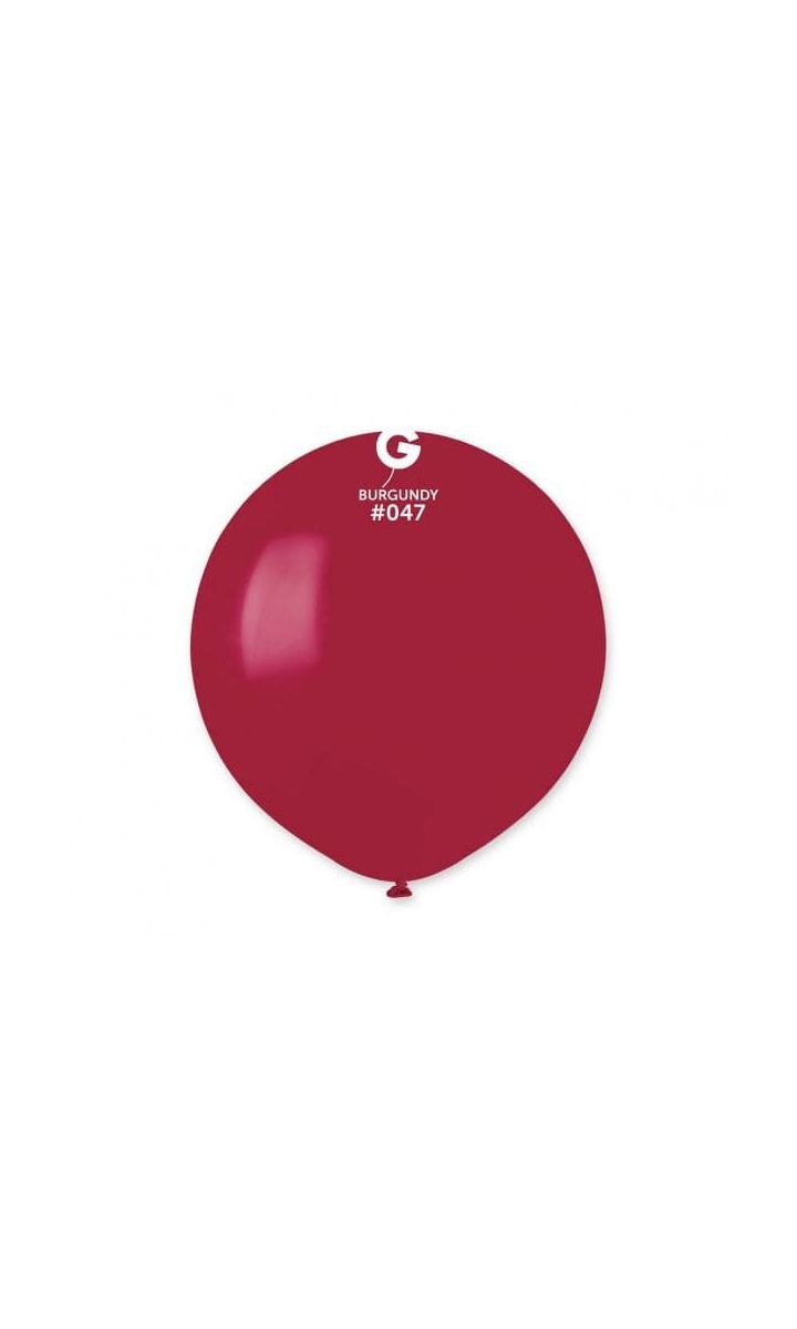 Balon pastelowy bordowy, 48 cm