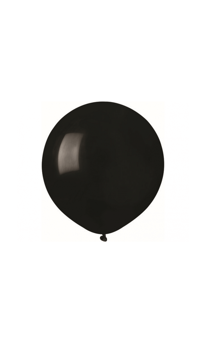 Balon pastelowy czarny, 48 cm