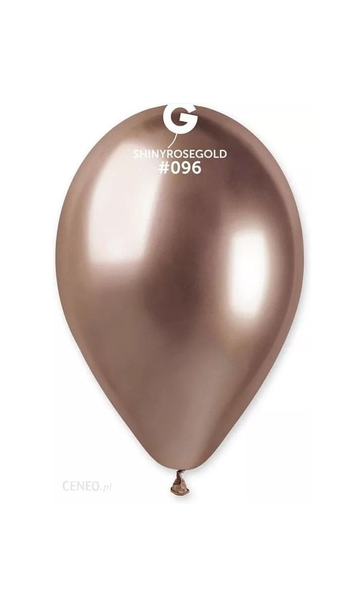 Balon różowe złoto shiny, 33 cm