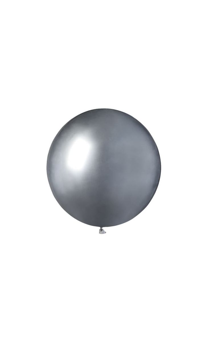 Balon srebrny shiny, 48 cm
