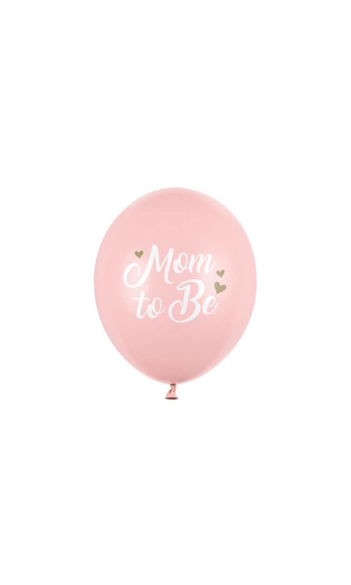 Balony lateksowe Mom to Be różowe, 30 cm 3 szt.