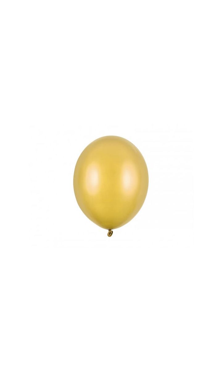 Balony metallic złote strong, 30 cm 10 szt.