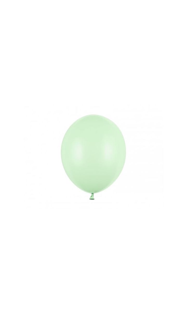 Balony pastelowe zielony jasny pistacjowe strong, 30 cm 10 szt.
