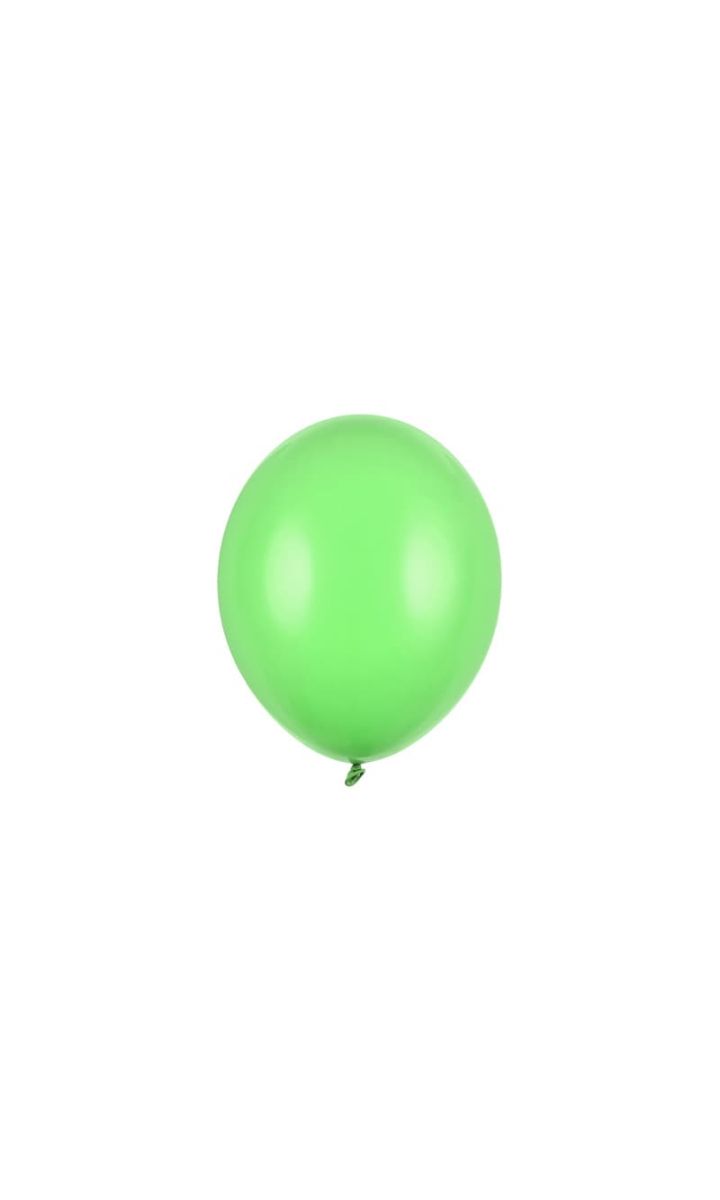 Balony pastelowe zielony jasny strong, 23 cm 3 szt.