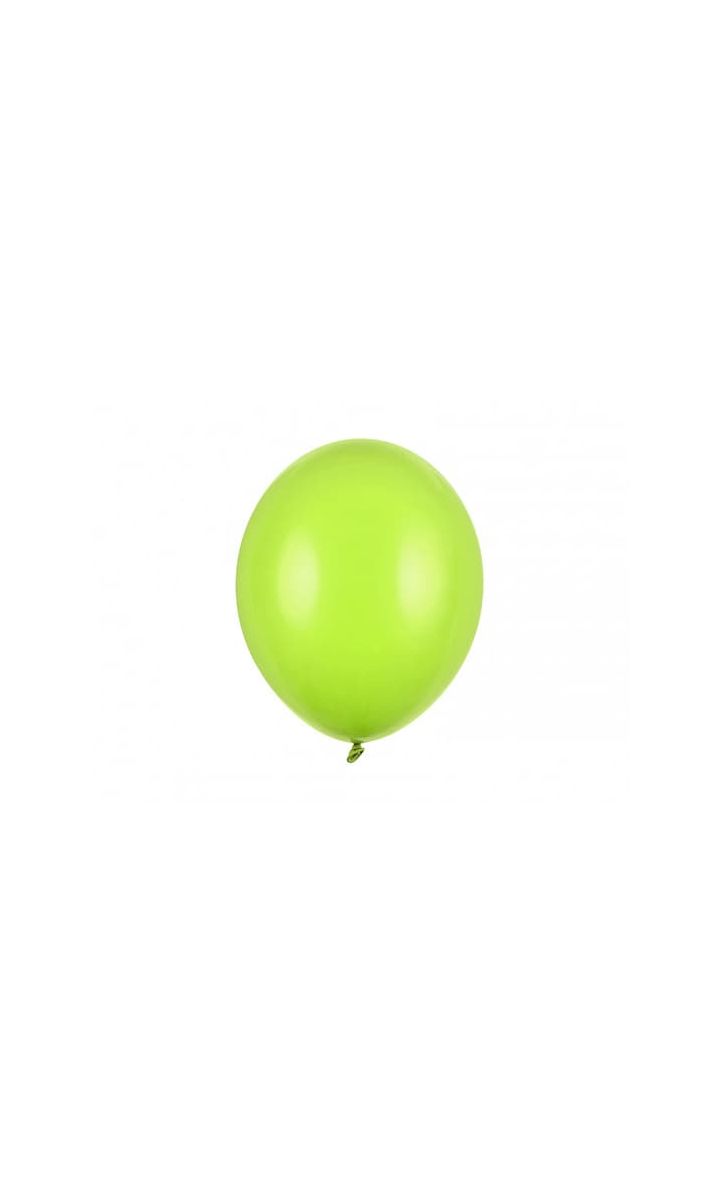 Balony pastelowe zielony limonkowy strong, 30 cm 10 szt.