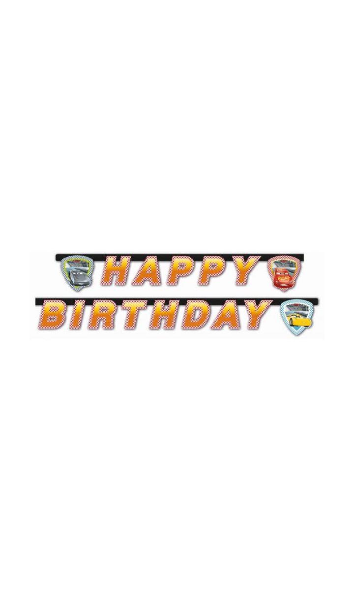 Baner Happy Birthday Cars 3 Auta