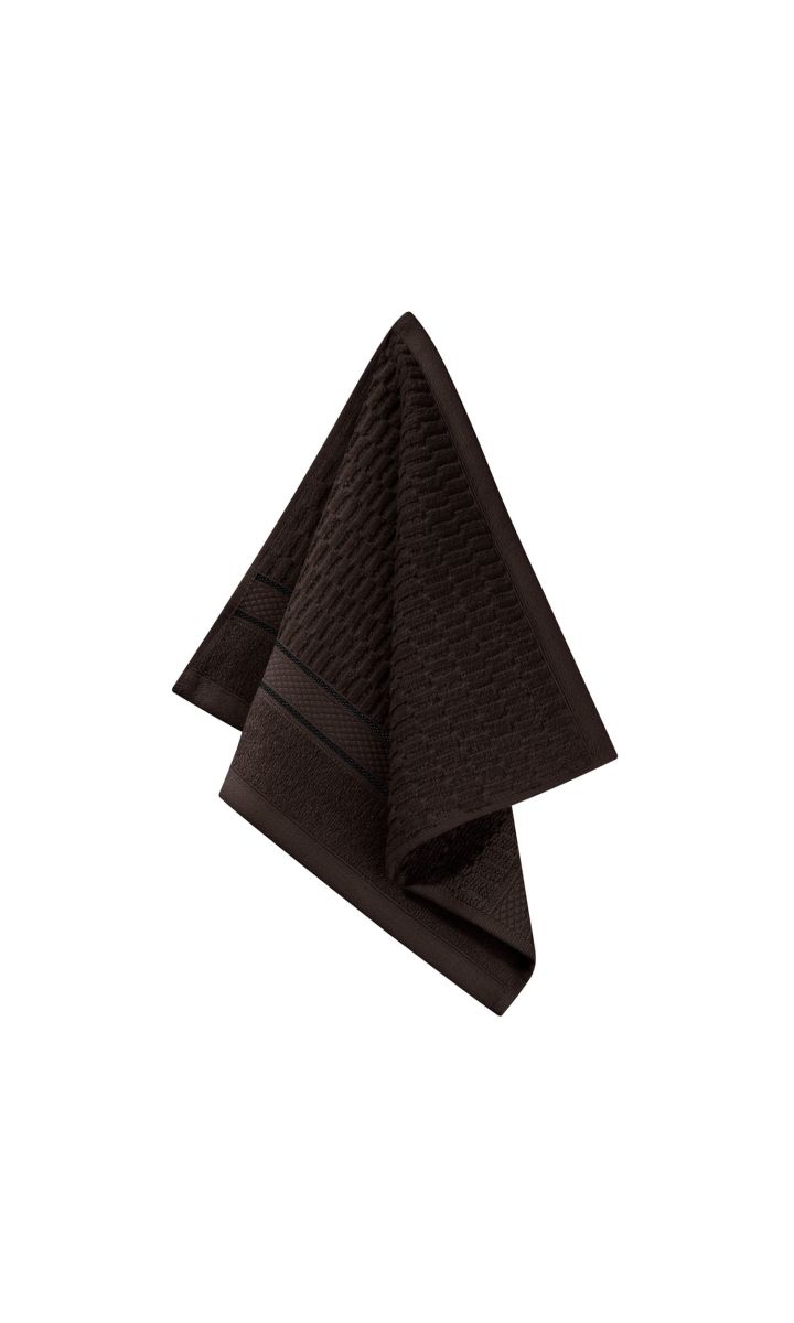 Brązowy Ręcznik Welurowy 30x30 PERU 100% bawełna