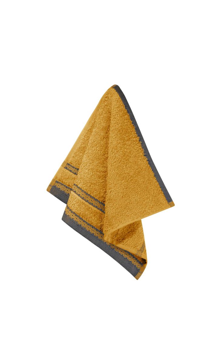 Musztardowy Ręcznik 30x30 PANAMA 100% bawełna