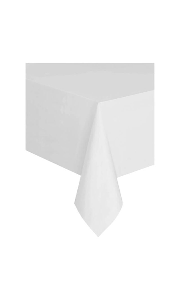 Obrus foliowy biały, 137 x 274 cm