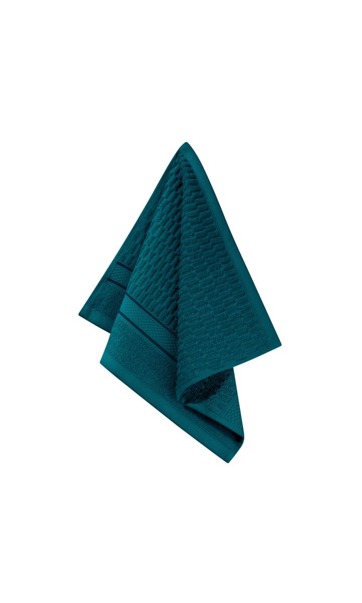 Turkusowy Ręcznik Welurowy 30x30 PERU 100% bawełna