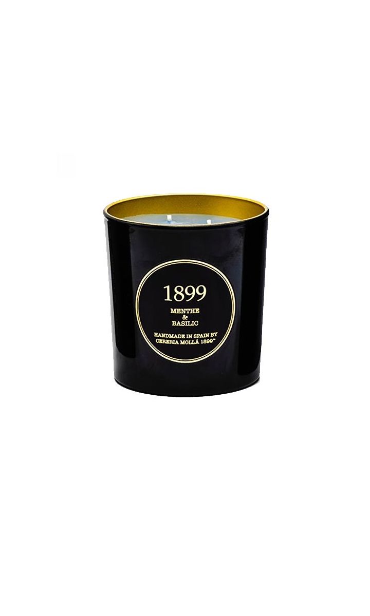 Świeca XL (600 g) Menthe & Basilic Gold Edition Cereria Molla